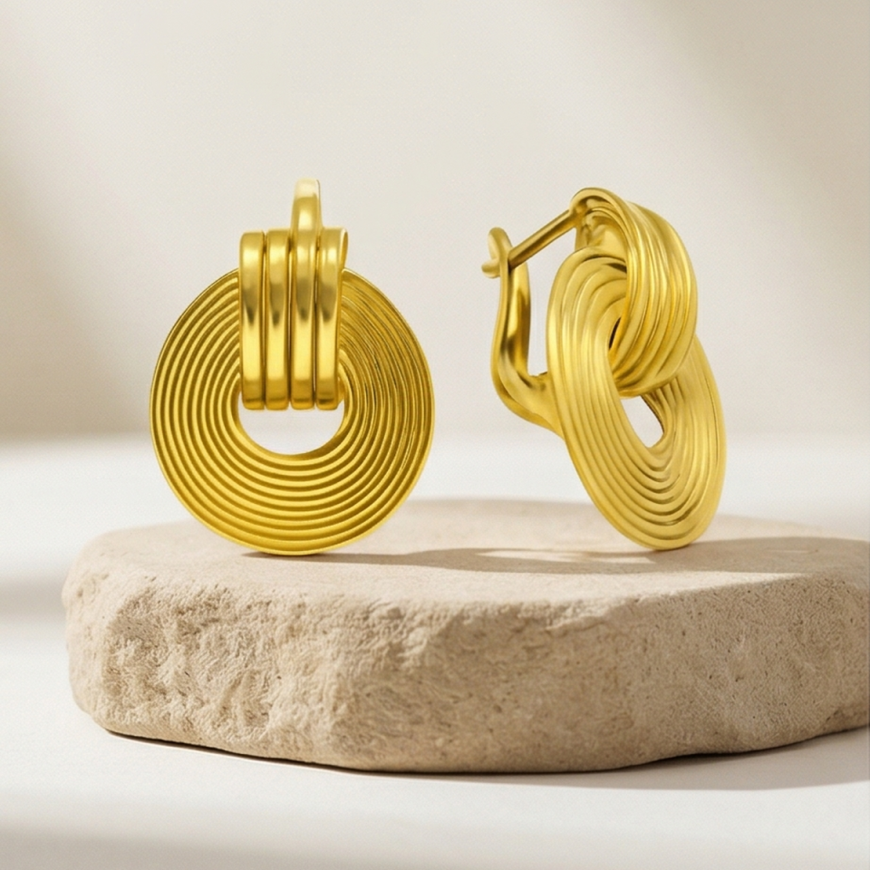 22 AYAR ÖZEL ÜRETİM MODERN KÜPE