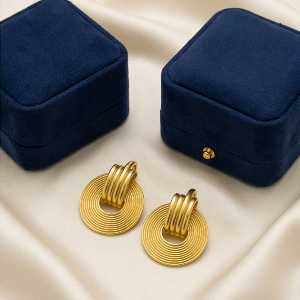 22 AYAR ÖZEL ÜRETİM MODERN KÜPE