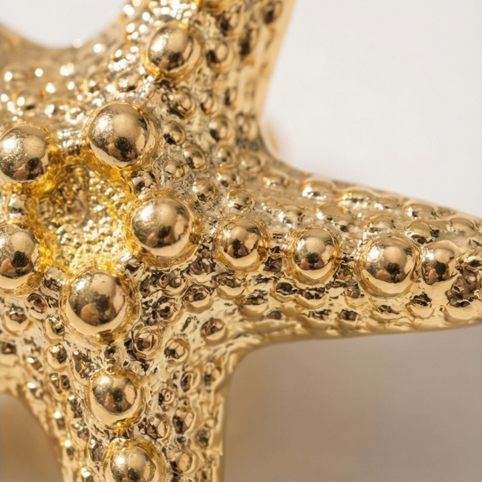 18 AYAR DENİZYILDIZI TOPTOP ZİNCİRLİ İTALYAN ALTIN KOLYE