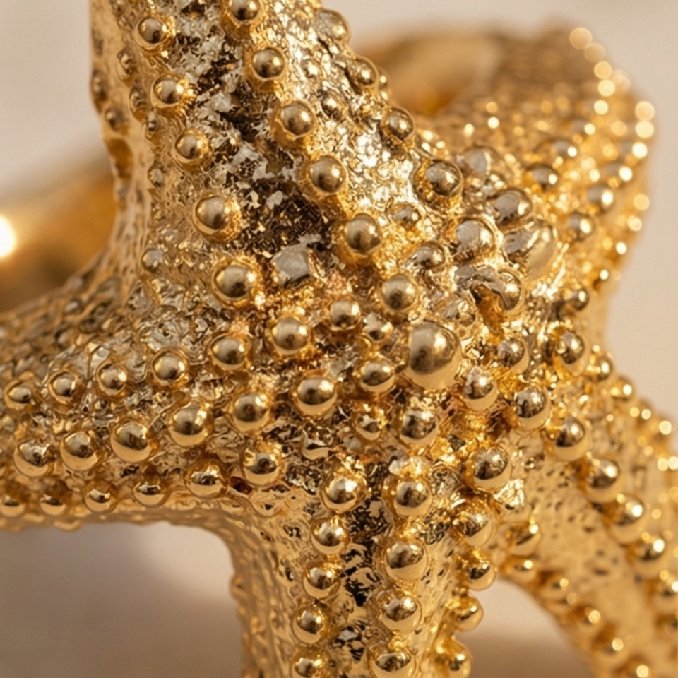 18 AYAR İTALYAN DENİZYILDIZI ALTIN YÜZÜK