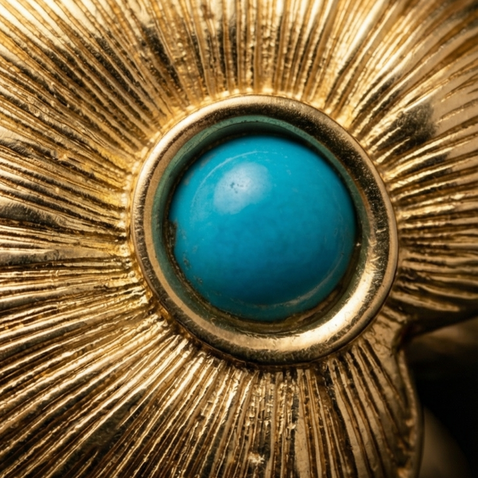 18 AYAR İTALYAN FİRUZE TAŞLI ÖZEL TASARIM KALP MODEL ALTIN YÜZÜK