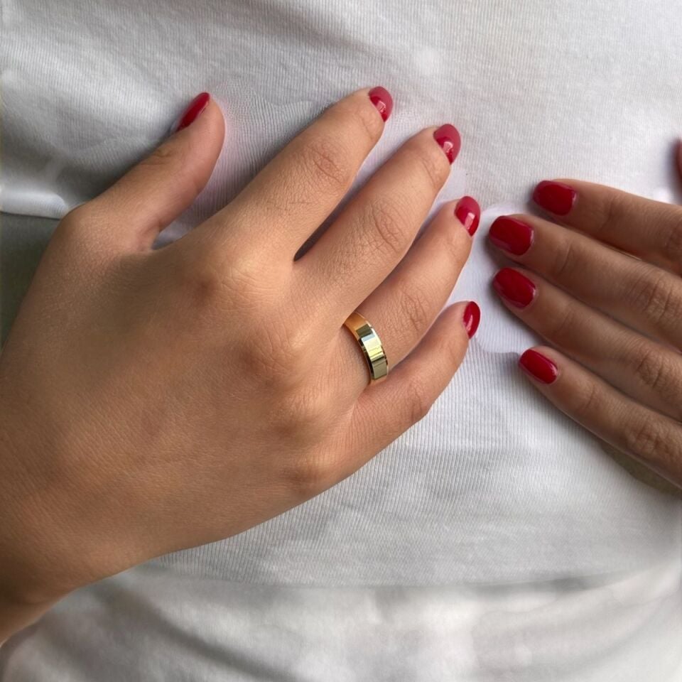 22 Ayar 4 Mm Düz Alyans Yüzük