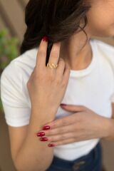 22 AYAR ZİKZAK TASARIM YÜZÜK 15