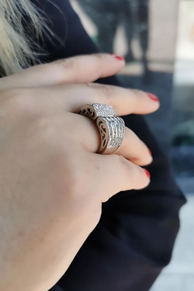 18 AYAR 1,73 CT G VS1 PIRLANTA TAŞLI İTALYAN ALTIN YÜZÜK 17