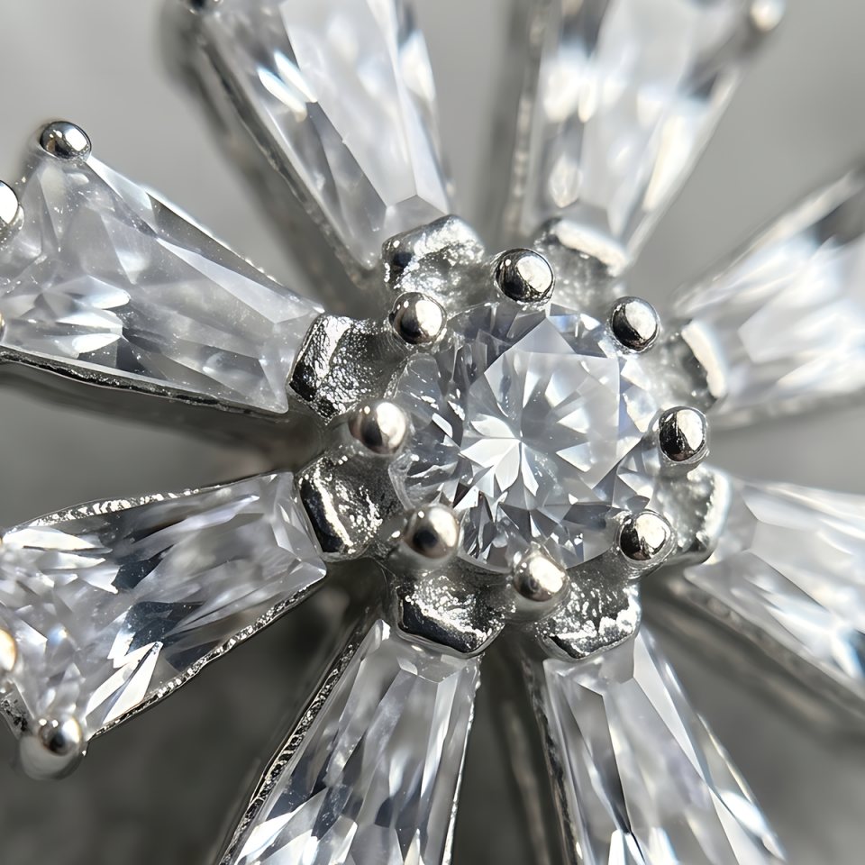 925 AYAR BAGET TAŞLI KÜPE