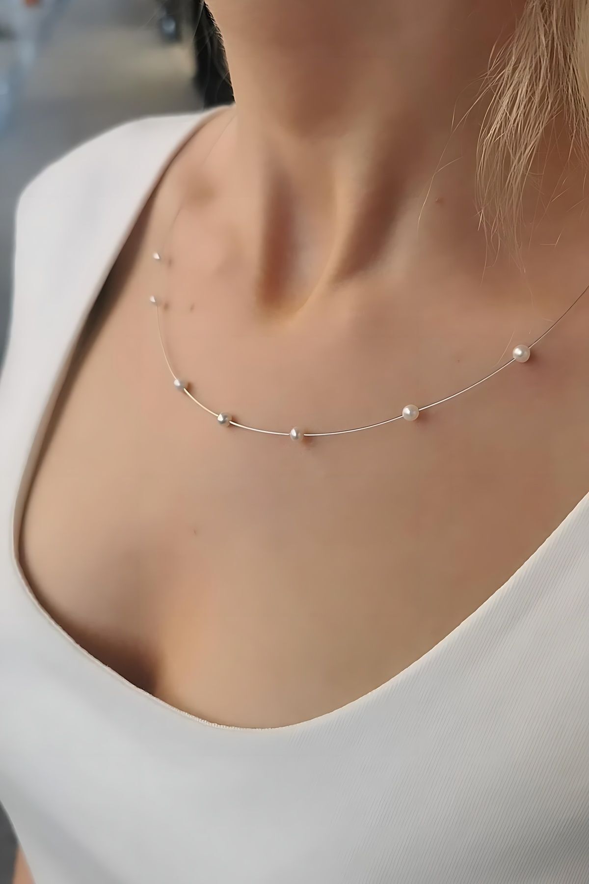 14 AYAR İTALYAN MODEL İNCİ KOLYE