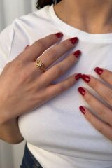 22 AYAR KİRPİKLİ GÖZ YÜZÜK 14