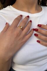 22 AYAR KİRPİKLİ GÖZ YÜZÜK 14