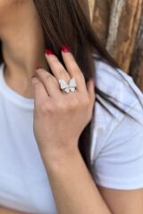 925 AYAR KELEBEK İTALYAN YÜZÜK 17