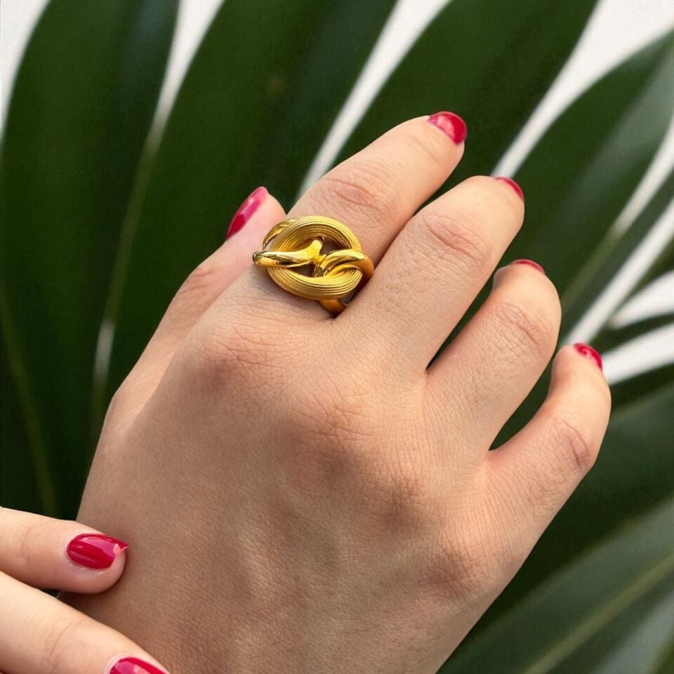 22 AYAR HALKALI MODEL ALTIN YÜZÜK