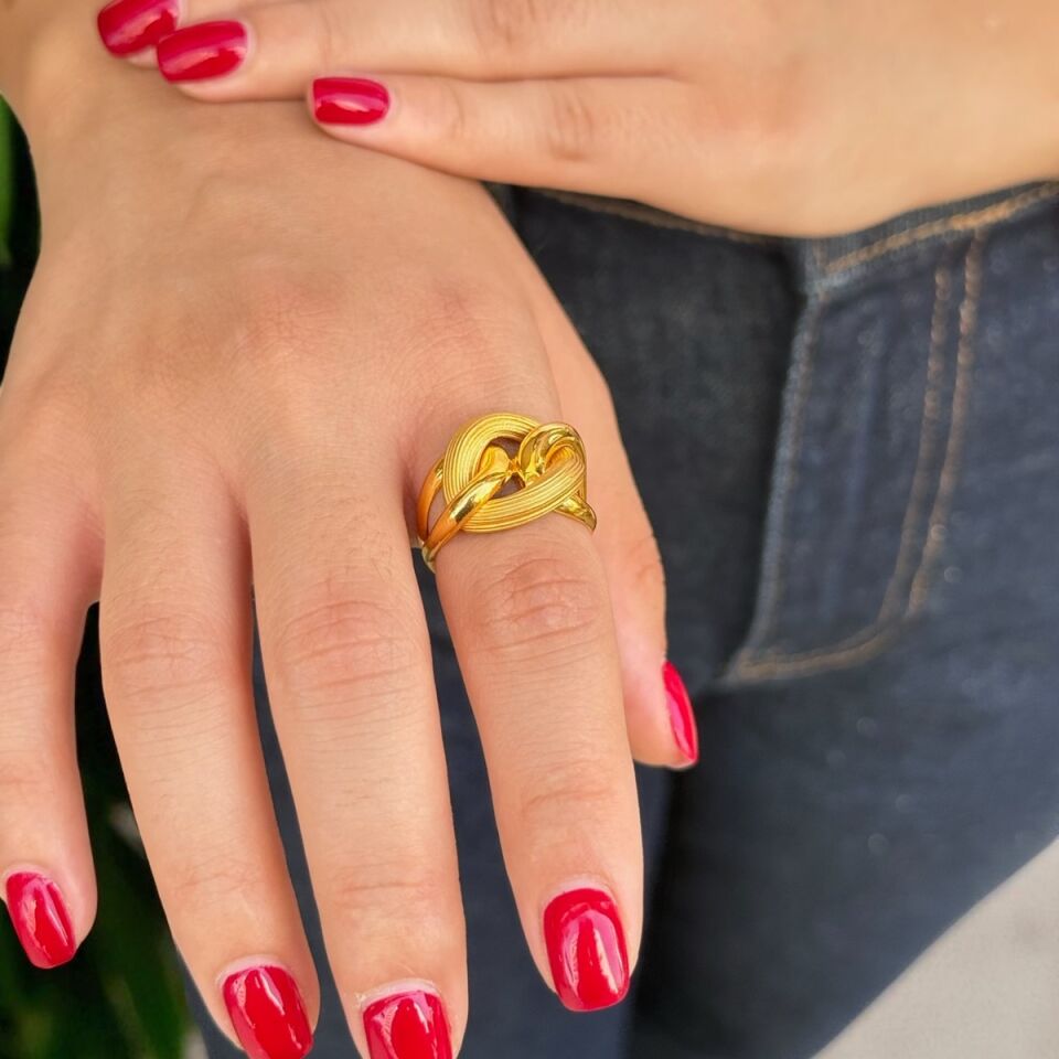 22 AYAR HALKALI MODEL ALTIN YÜZÜK