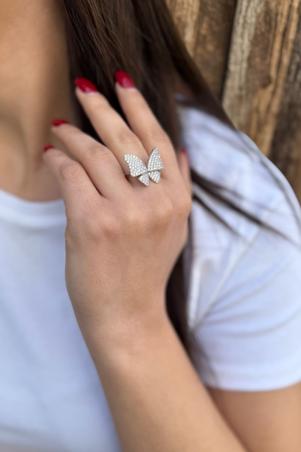 925 AYAR KELEBEK İTALYAN YÜZÜK 16