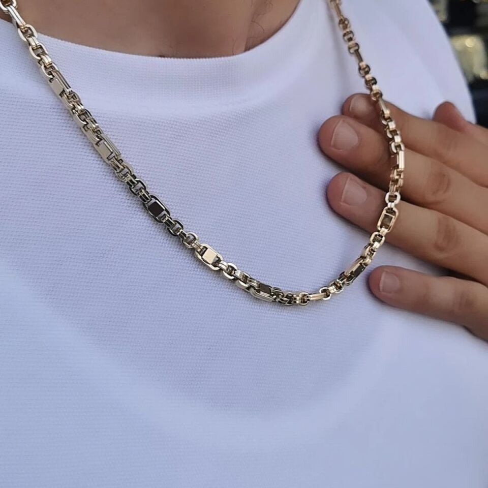 14 AYAR İTALYAN ÖZEL TASARIM MODEL ERKEK ZİNCİR