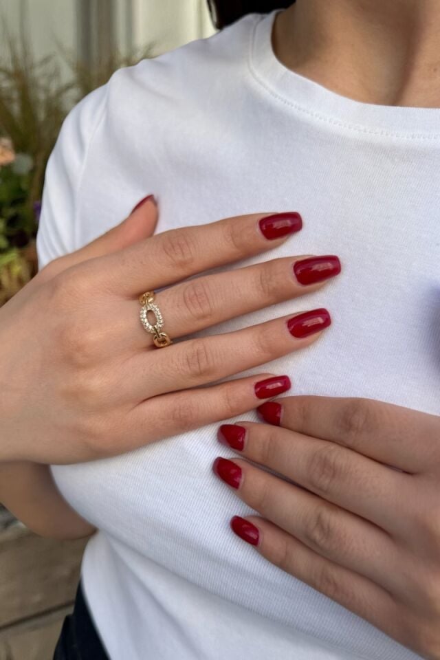 14 AYAR İTALYAN ZİNCİR MODEL YÜZÜK