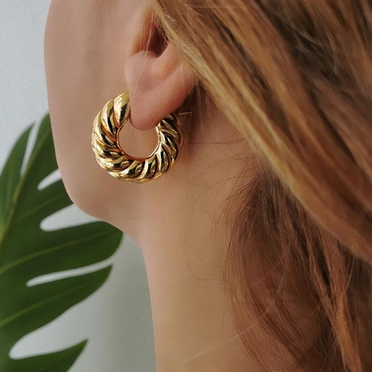 14 AYAR İTALYAN BURGU KALIN HALKA KÜPE