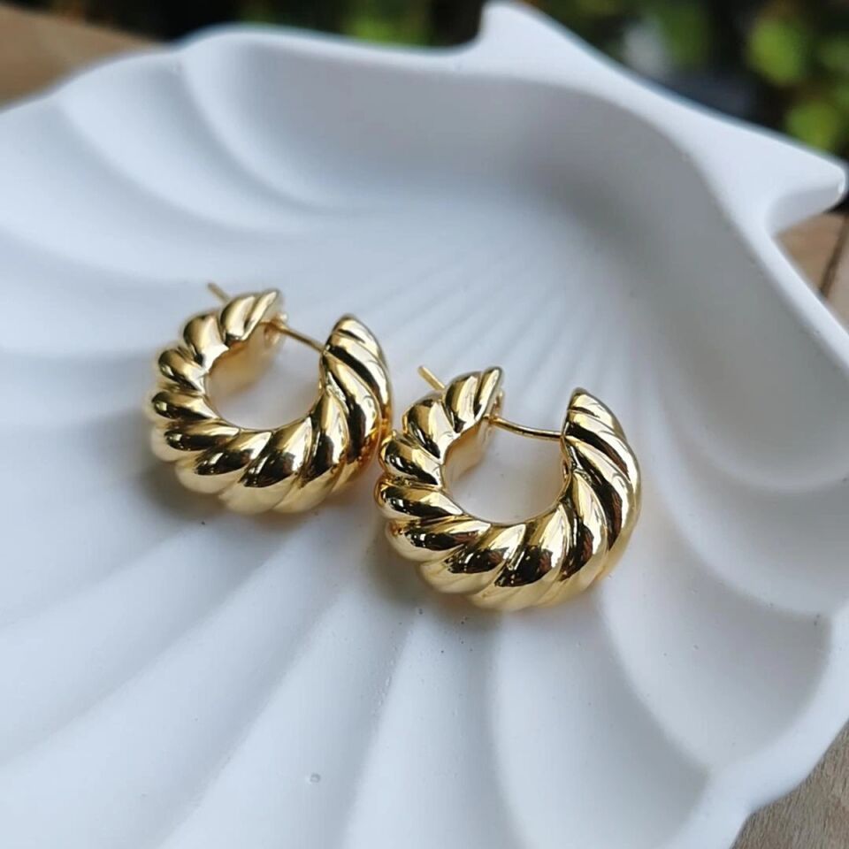 14 AYAR İTALYAN BURGU KALIN HALKA KÜPE