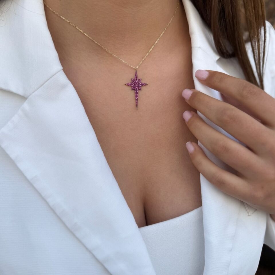 14 Ayar Kutup Yıldızı Altın Kolye