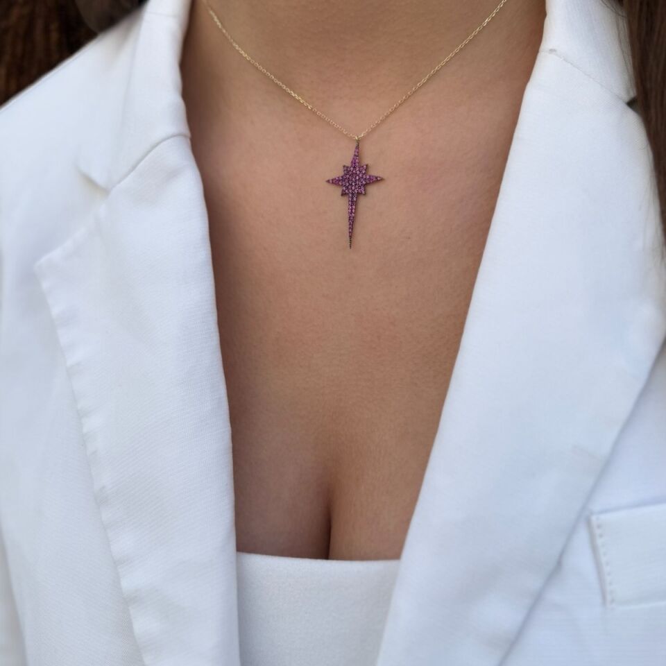 14 Ayar Kutup Yıldızı Altın Kolye