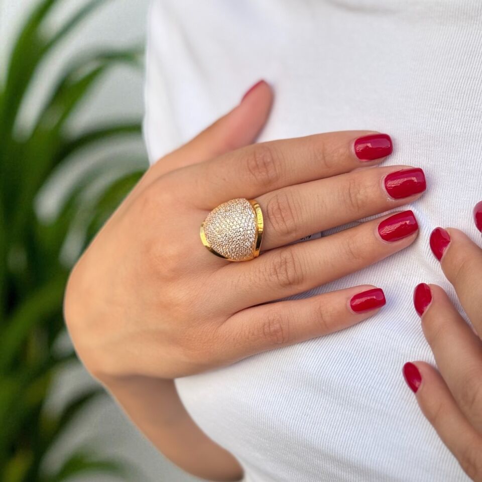 22 AYAR TAŞLI FANTAZİ MODEL ŞIK YÜZÜK