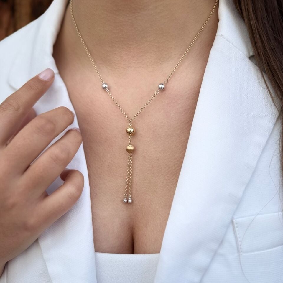 14 AYAR İTALYAN TOPTOP SALLANTILI KOLYE