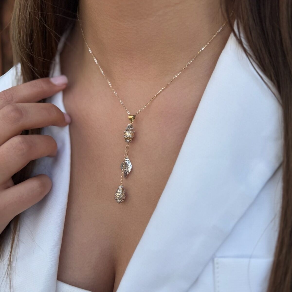 14 AYAR İTALYAN SALLANTILI KOLYE