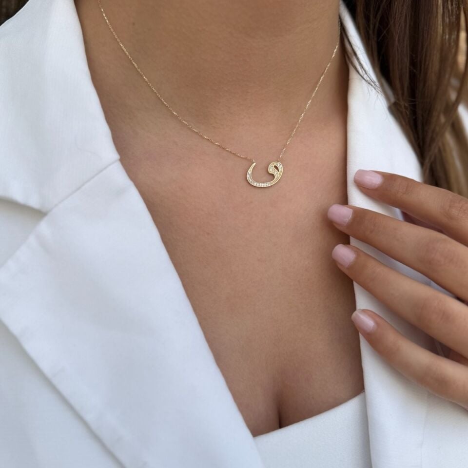 14 AYAR TAŞLI VAV KOLYE