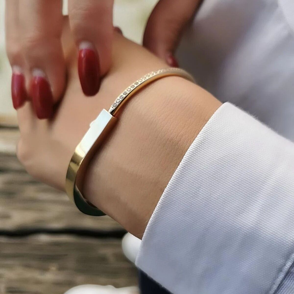 14 AYAR İTALYAN TASARIM ALTIN KELEPÇE BİLEZİK