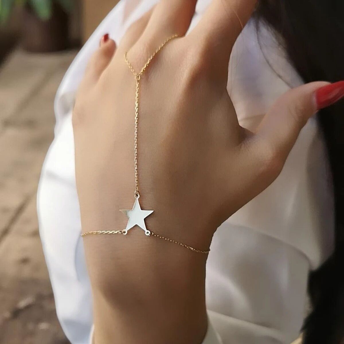 14 AYAR YILDIZ FİGÜRLÜ ALTIN ŞAHMERAN