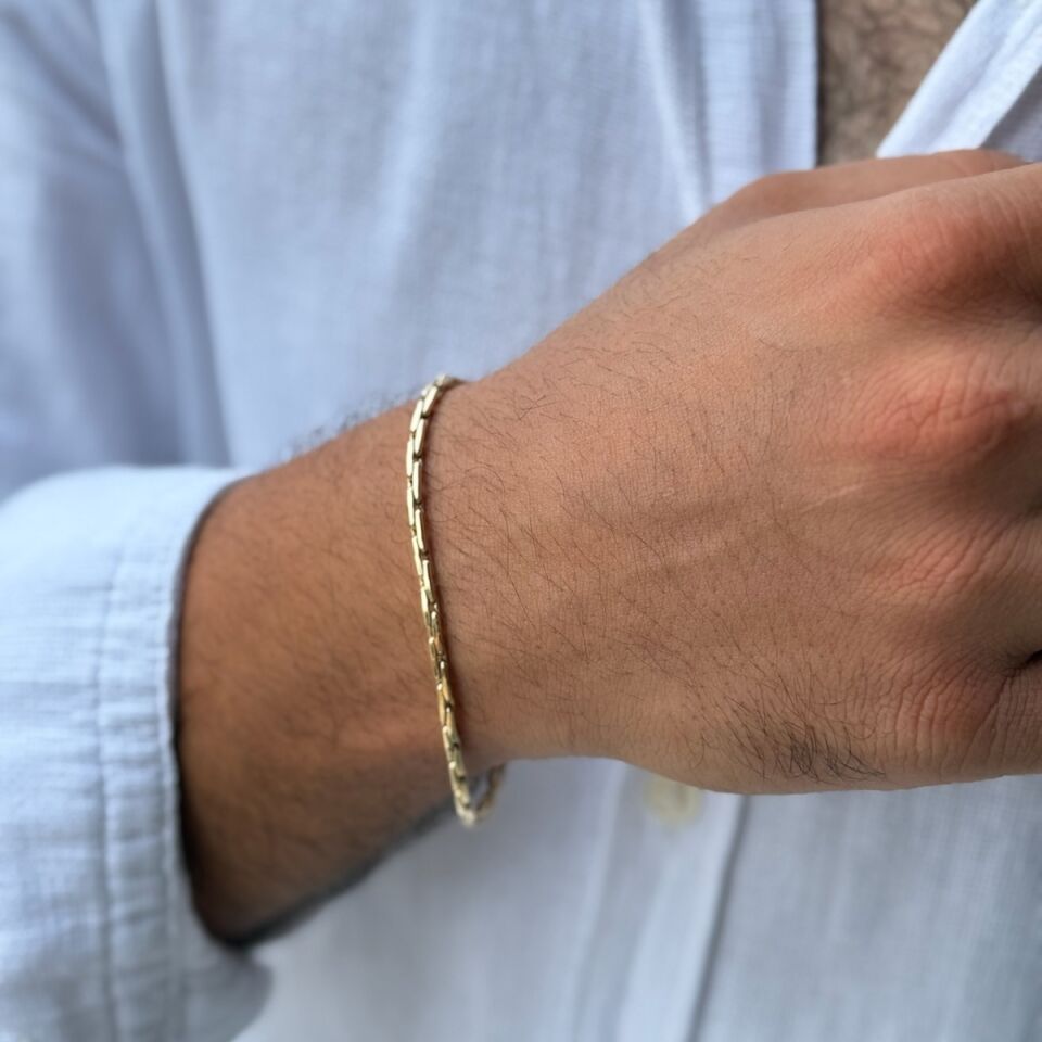 14 AYAR İTALYAN ERKEK BİLEKLİK