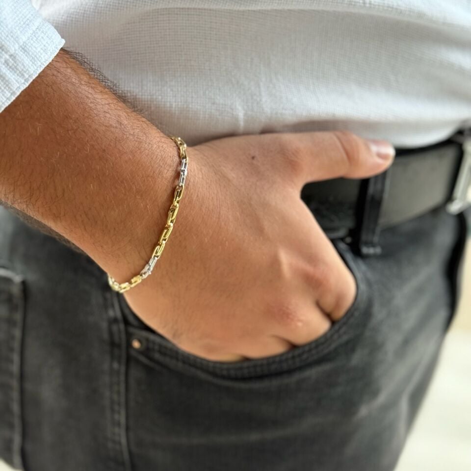 14 AYAR İTALYAN MODERN ERKEK BİLEKLİK