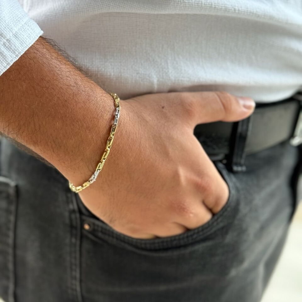 14 AYAR İTALYAN MODERN ERKEK BİLEKLİK