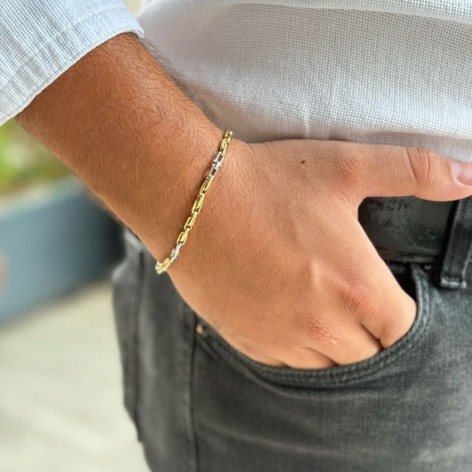 14 AYAR İTALYAN MODERN ERKEK BİLEKLİK