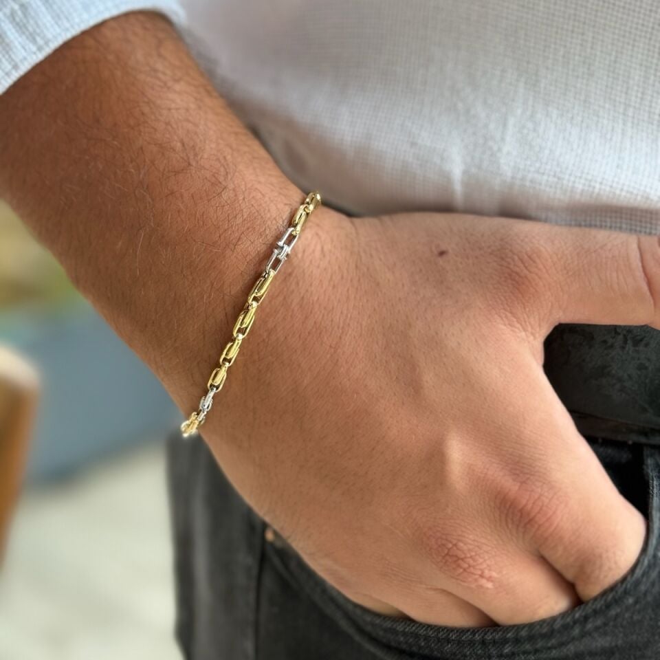 14 AYAR İTALYAN MODERN ERKEK BİLEKLİK