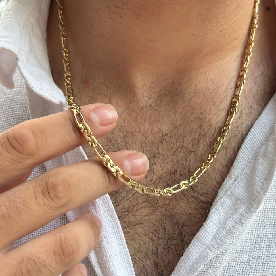 14 AYAR MODERN ERKEK ZİNCİR KOLYE