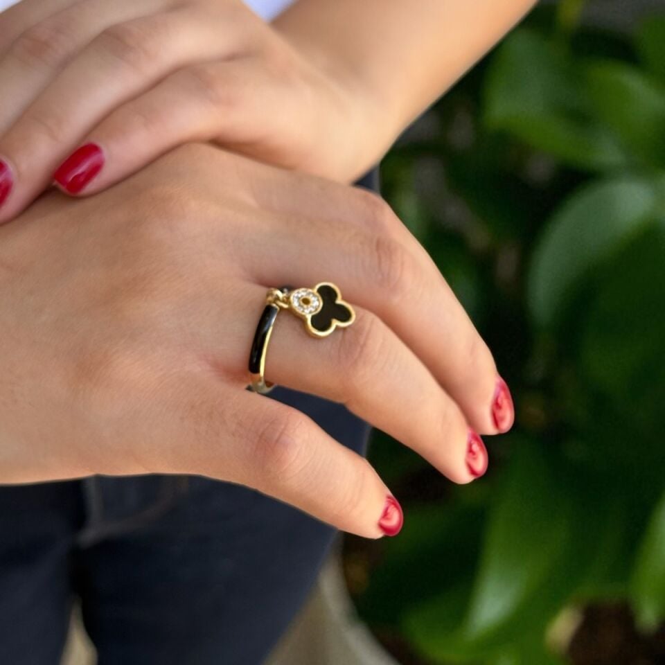 14 AYAR İTALYAN MİNELİ ÇİFT TARAFLI ALTIN YÜZÜK