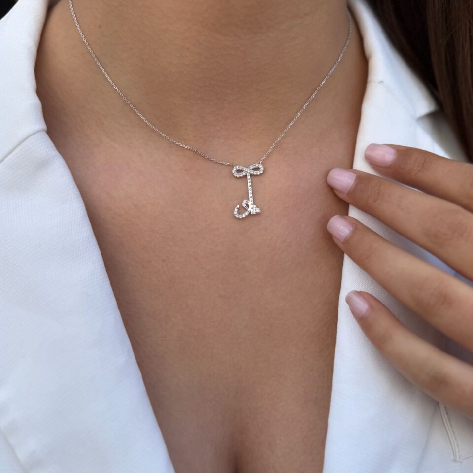 14 AYAR VAV VE SONSUZLUK ANAHTAR ALTIN KOLYE