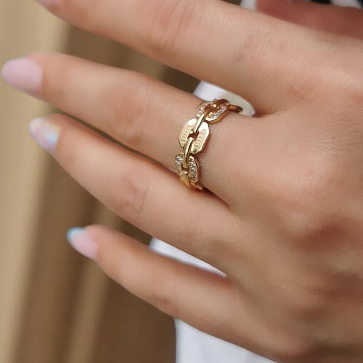 14 AYAR İTALYAN KEMER MODELİ ALTIN YÜZÜK