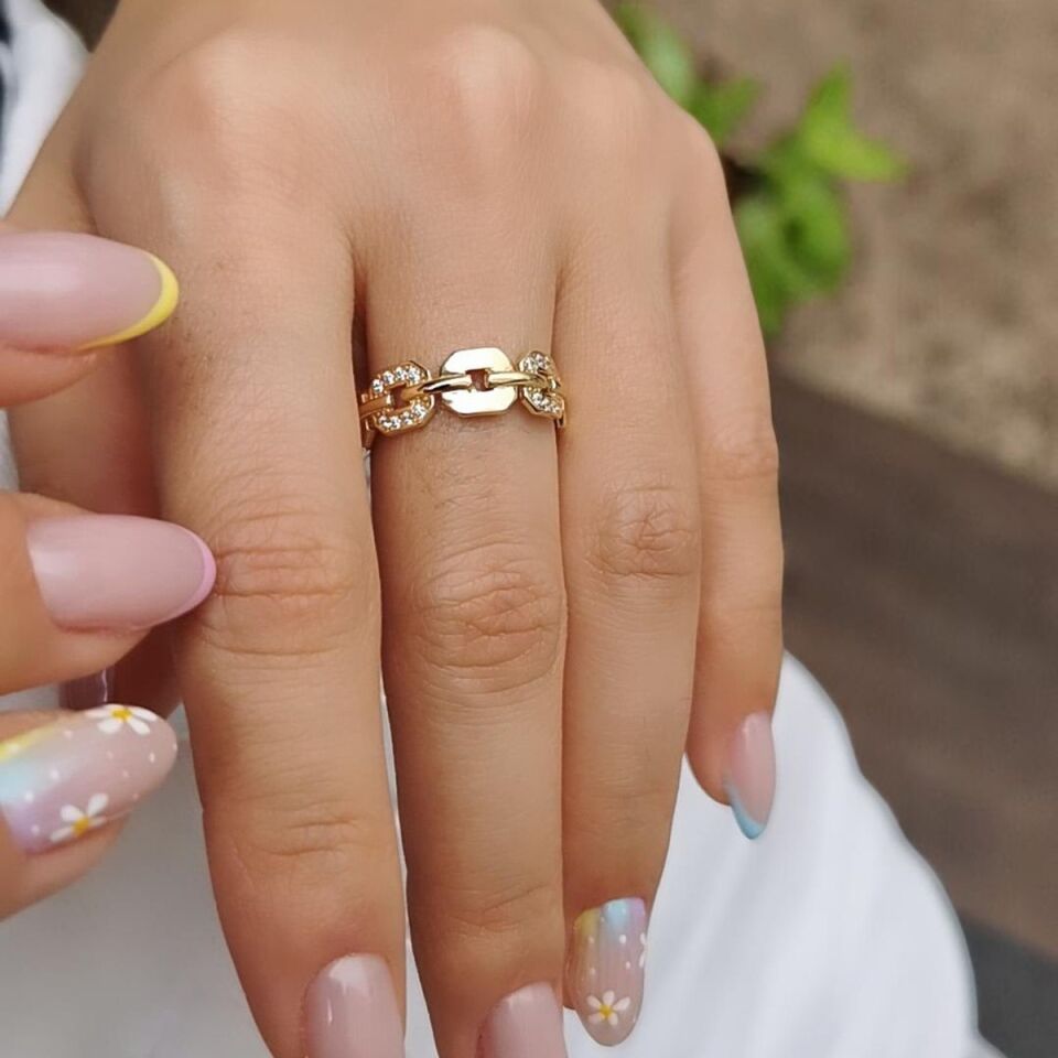 14 AYAR İTALYAN KEMER MODELİ ALTIN YÜZÜK