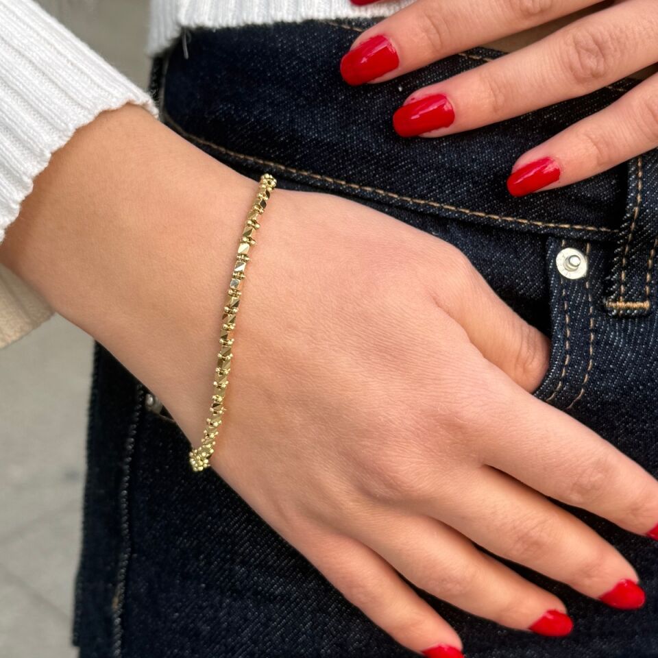 14 AYAR KÜP MODEL İTALYAN ALTIN BİLEKLİK