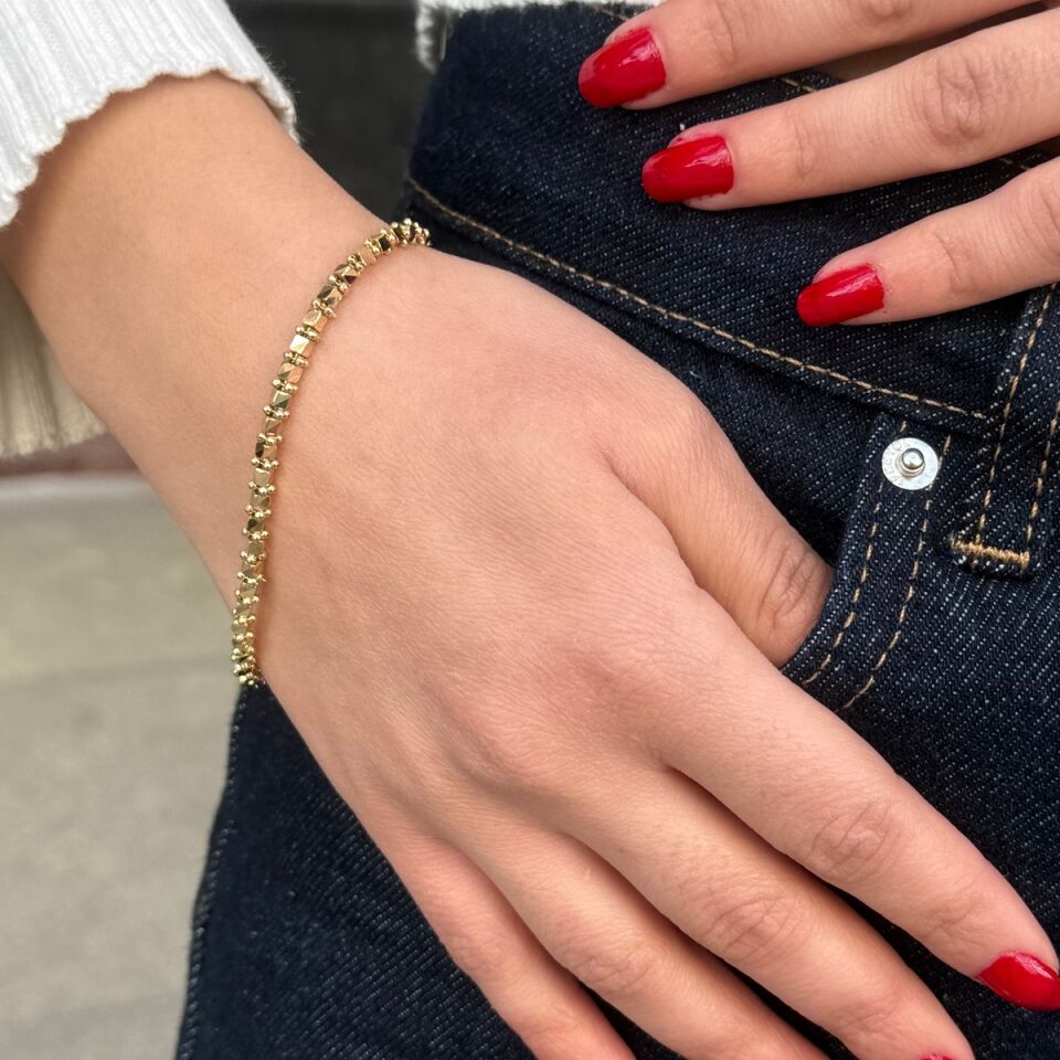 14 AYAR KÜP MODEL İTALYAN ALTIN BİLEKLİK