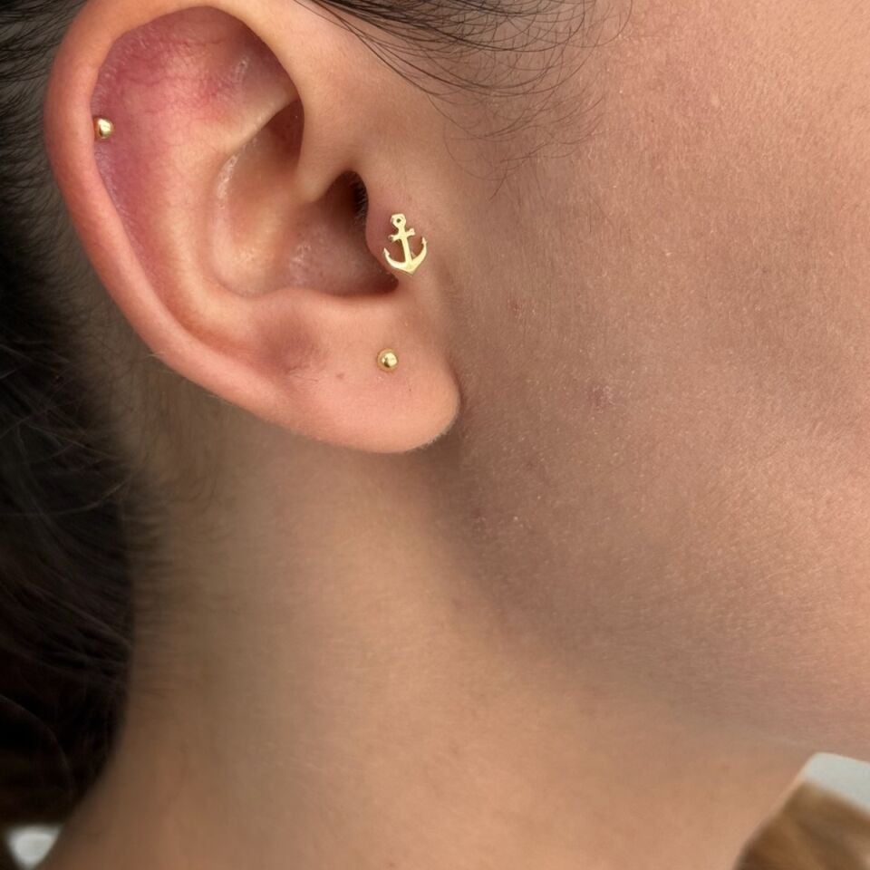 14 AYAR ÇAPA MODEL TRAGUS VE HELİX KÜPE