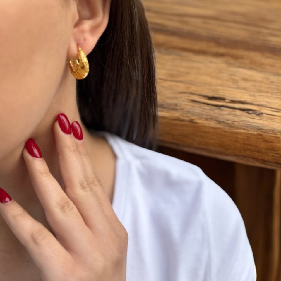 22 AYAR TELKARİ MODEL HALKA KÜPE