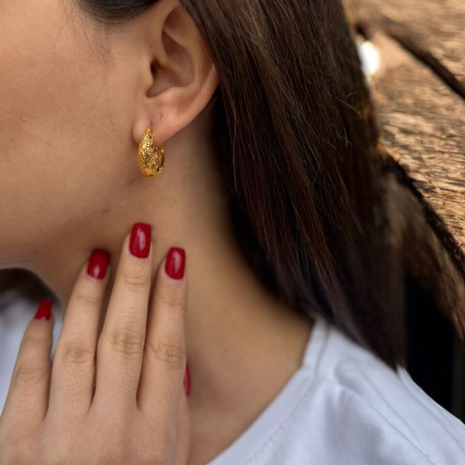 22 AYAR TELKARİ MODEL HALKA KÜPE