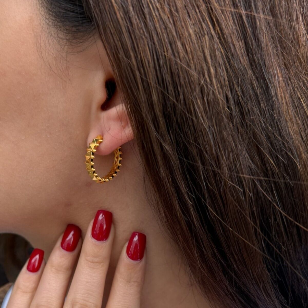 22 AYAR ÖZEL TASARIM İTALYAN MODEL HALKA KÜPE