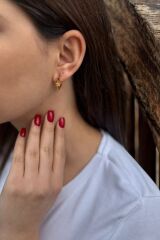 22 AYAR ÖZEL TASARIM İTALYAN MODEL YILDIZ FİGÜRLÜ KARE KÜPE