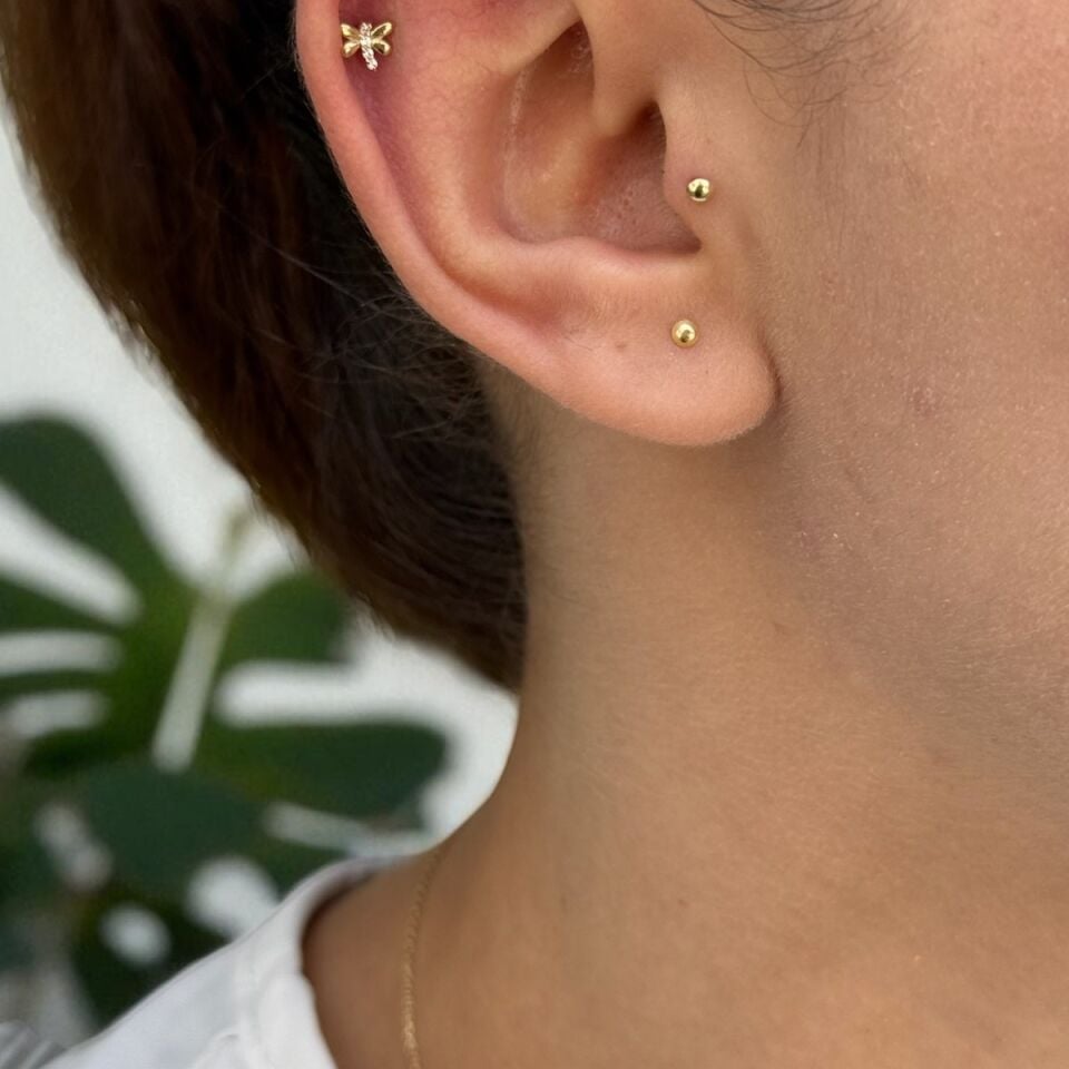 14 AYAR YUSUFÇUK TRAGUS HELİX KÜPE
