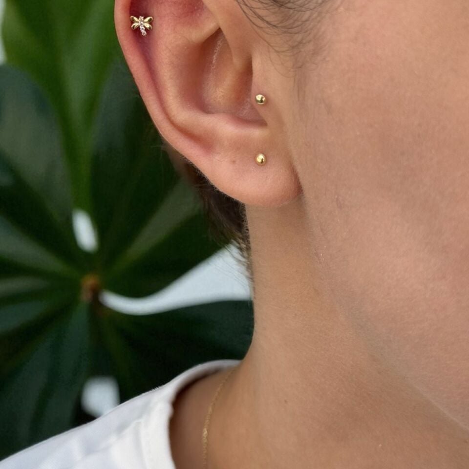 14 AYAR YUSUFÇUK TRAGUS HELİX KÜPE