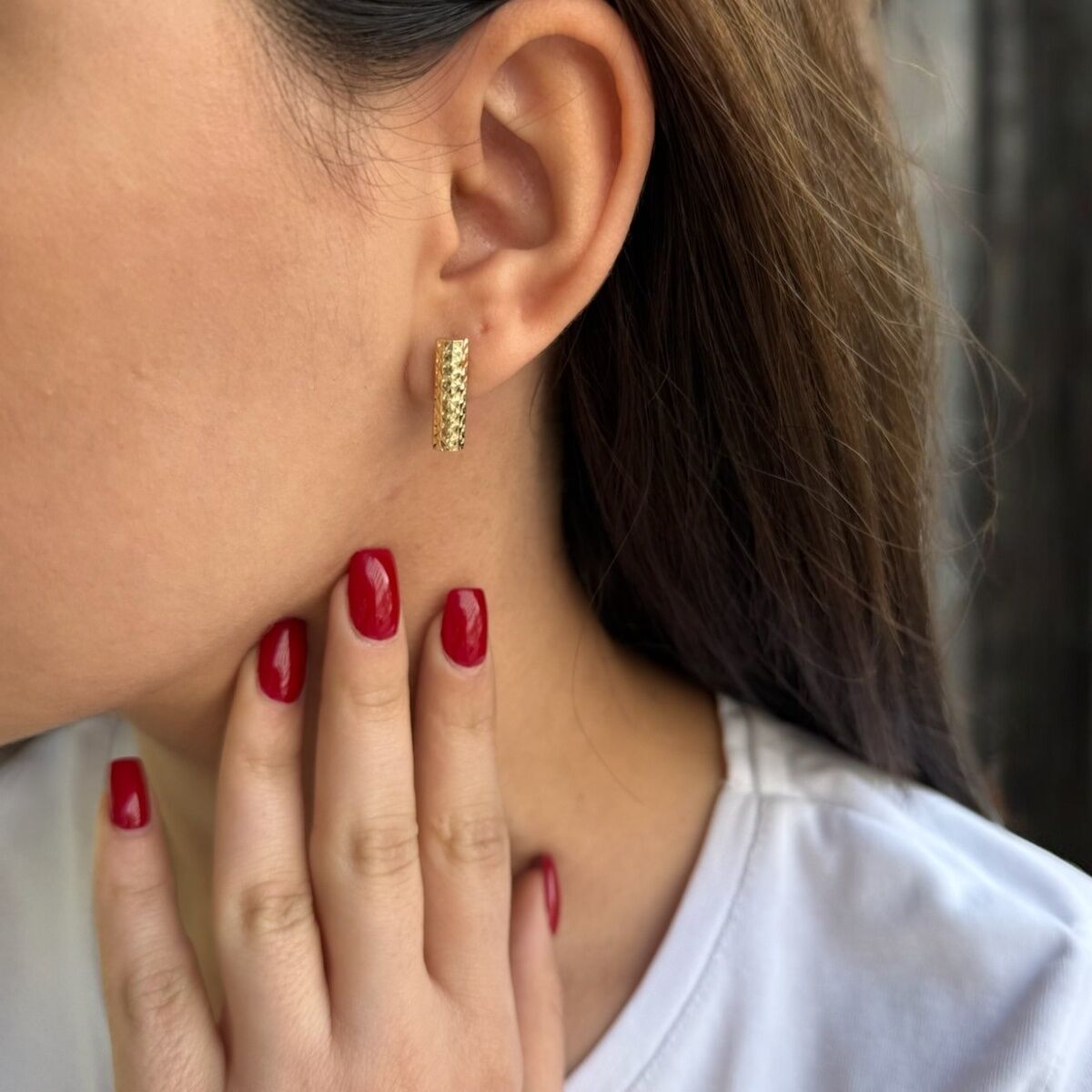 14 AYAR KALEMLİ ÇUBUK KÜPE