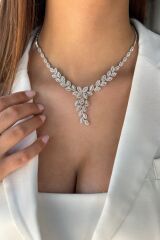 14 AYAR İTALYAN 5,61 CT F RENGİ PIRLANTA MÜCEVHER KOLYE