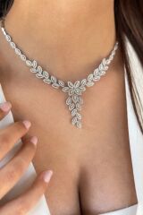 14 AYAR İTALYAN 5,61 CT F RENGİ PIRLANTA MÜCEVHER KOLYE